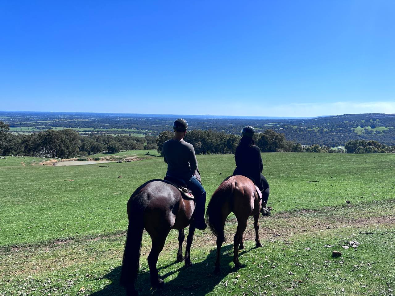 Trail ride at the hilltop